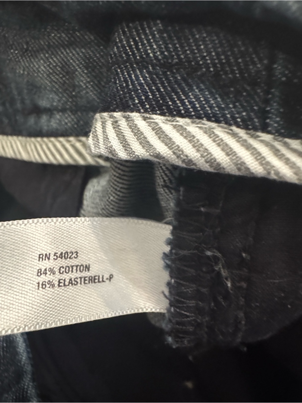 Gap Trouser Denim Stretch Jeans Sz 12 Waist 35” Dark Blue - Picture 5 of 9